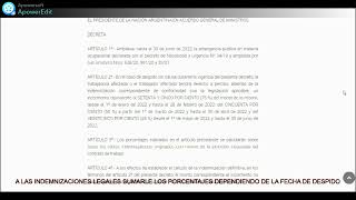 Decreto 886 Despidos autorizados pero con incrementos en indemnizaciones - Qué pasa si me despiden?