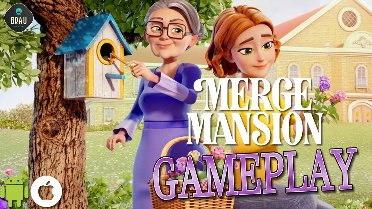 Merge Mansion ANDROID GAMEPLAY THAT GAME WHERE THE GRANDMA HIDES A SECRET AND THEN YOU GOTTA