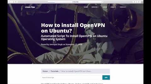 How to install and use OpenVPN server on Ubuntu under 5 minutes?