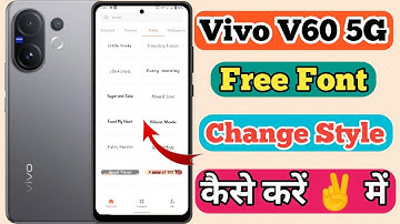 Vivo V60 5g Free Font Style Change Kaise Kare // How To Change Free Font Style In Vivo V60 5g