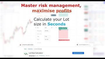 How To Calculate Lot Sizes in 1 Second - Lot Size / Position Size Calculator