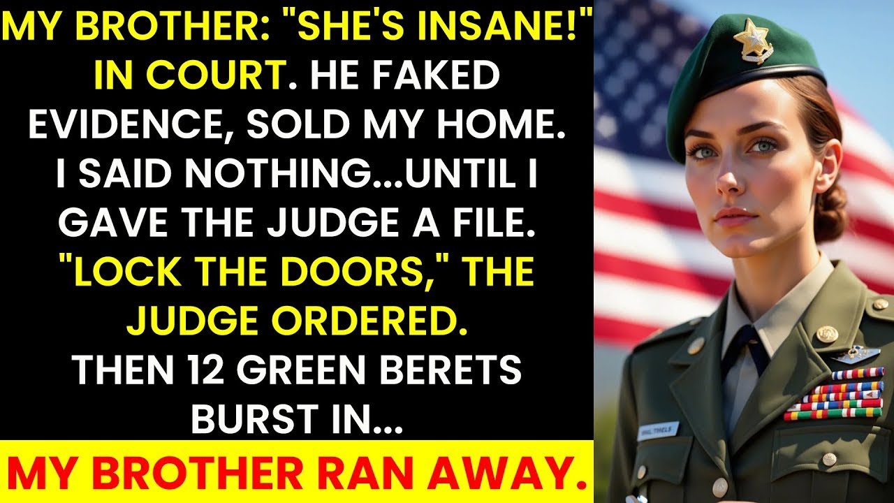 They Called Me Insane in Court—Then 12 Berets Burst In, Saluted Me 'Major' and Arrested My Brother