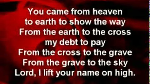 Lord I Life Your Name on High