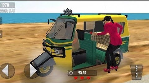 Yellow tuk tuk auto rickshaw 3d driving simulator - auto rickshaw #11 Android gameplay