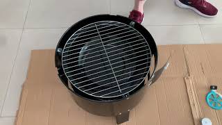 seiyishi バーベキューコンロ マルチコンロ 薪ストーブ 炭受け皿付き 燻製器グリラー 組立式