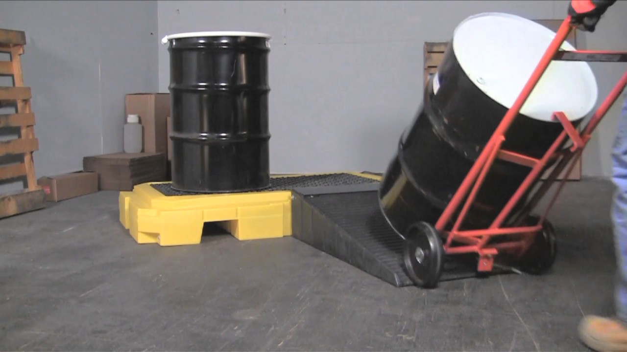 Bac de rétention en plastique pour fûts - TAP France -  Environnement - Réf. : 52003