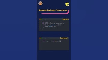 Remove Duplicates from an Array in 1 Line 🔥 | JavaScript Trick   #coding #shorts