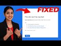How to Fix This Site Can't be Reached Error | This Site Can't be Reached Problem Solved image