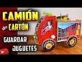 Como Hacer un CAMIÓN de CARTÓN para jugar y guardar los juguetes | How To Make A Storage Truck!!