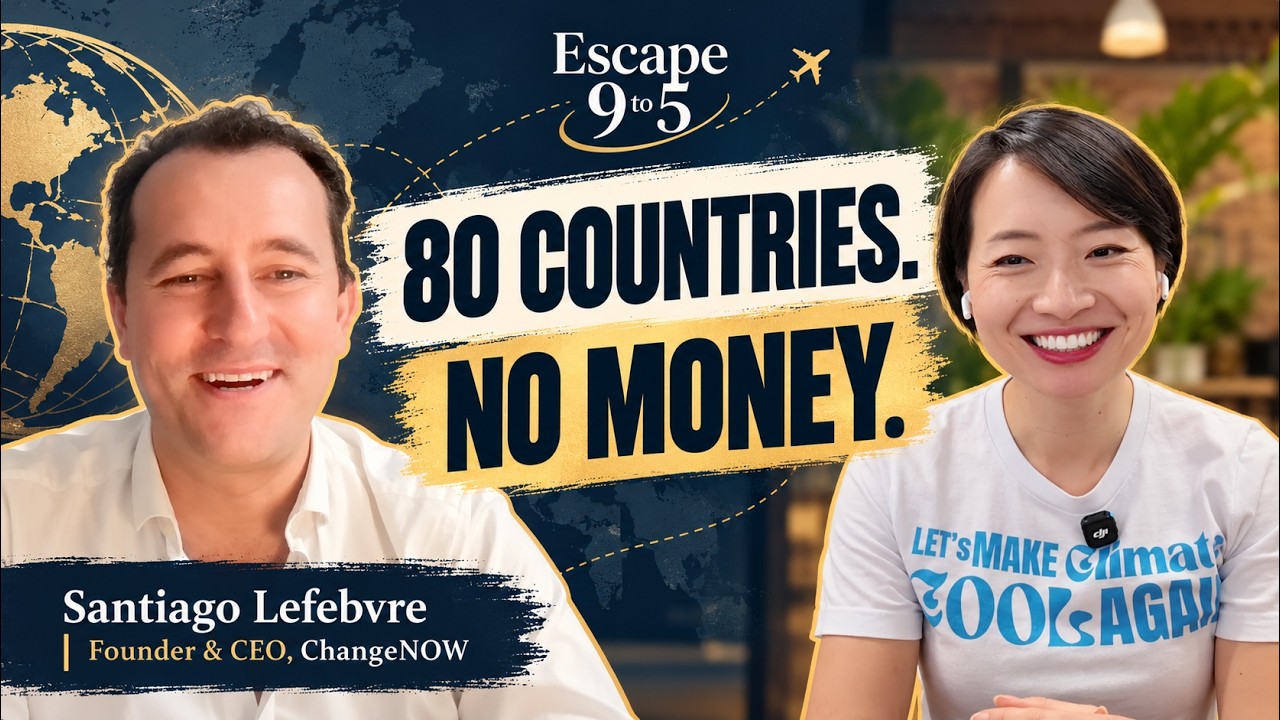 Crazy or Genius? The ChangeNOW Story | Santiago Lefebvre, official Escape 9 to 5 video thumbnail