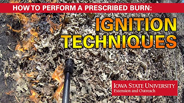 How to Perform a Prescribed Burn: Ignition Techniques