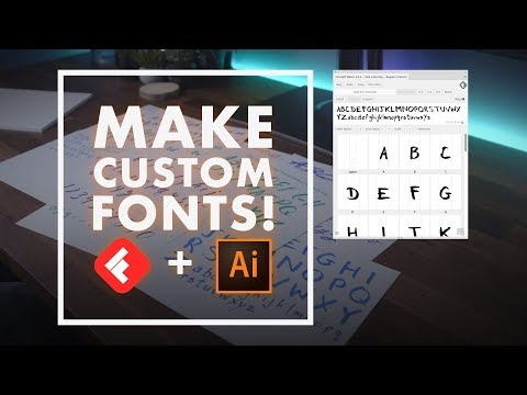 Make Custom Fonts in Adobe Illustrator with Fontself! @tutvid