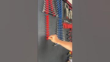 Setting up and organizing all the @MilwaukeeTool  wrenches using the @Toolgrid  system