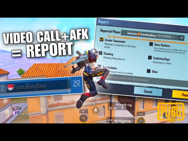 *Reported* Potato for quitting the match halfway for a girl | PUBG MOBILE class=