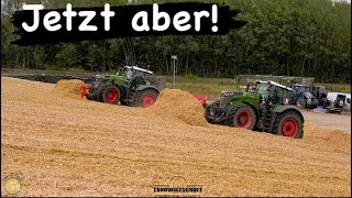 Jetzt aber! Fendt & Claas Action auf dem Siloberg Lohnauftrag Silieren & Verdichten Locker 12m Hoch