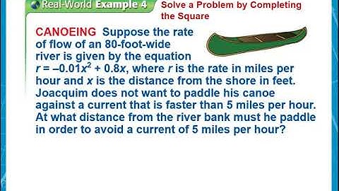 9.4 - Solving Quadratic Equations by Completing the Square
