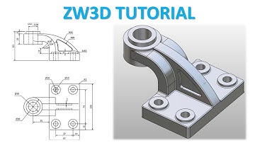 ZW3D Tutorial 46 | 3D Modeling Basic Design Beginners