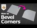 Blender how to bevel corners