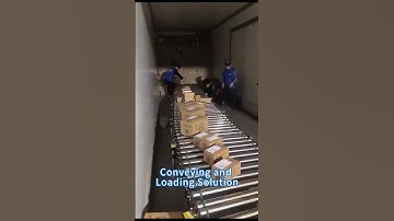 Logistics Parcels in Cartons Conveying and Loading Solution with Powered Roller Conveyor