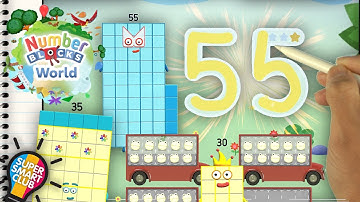 Write & meet big Numberblocks 30, 40, 35, 55 & more