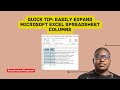 Excel Tip: Instantly Adjust Column Widths