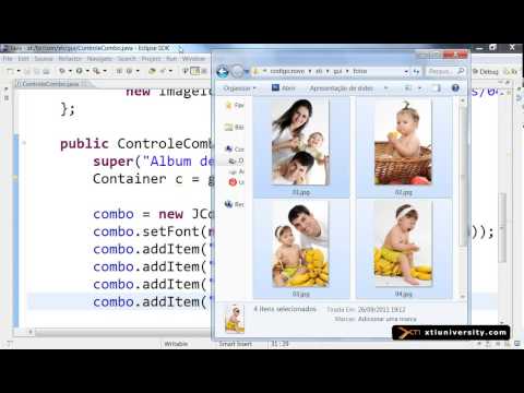 Universidade XTI - JAVA - 082 - GUI, JComboBox e Álbum de Fotos