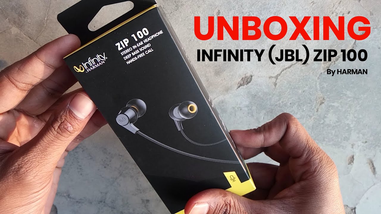 Infinity (JBL) Zip 100 Earphone Unboxing || Oye Tinku Vlogs