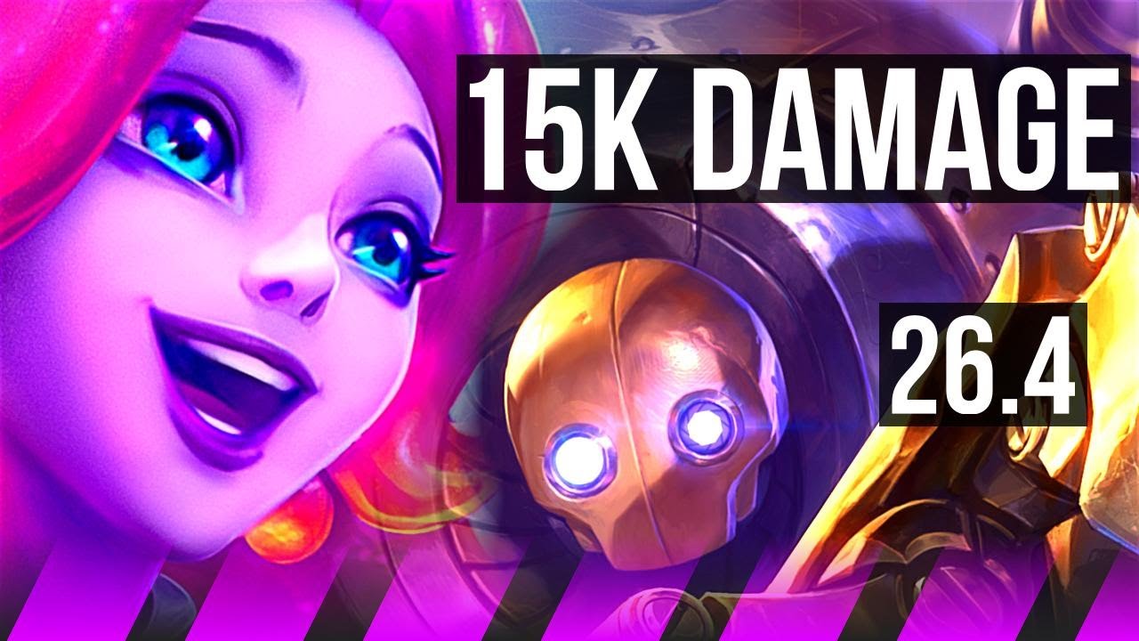 NAMI & Lucian vs BLITZCRANK & Ezreal (SUP) | 15K damage | KR Master | 26.4