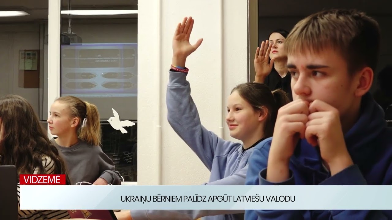 Vidzemē: Ukraiņu bērniem palīdz apgūt latviešu valodu