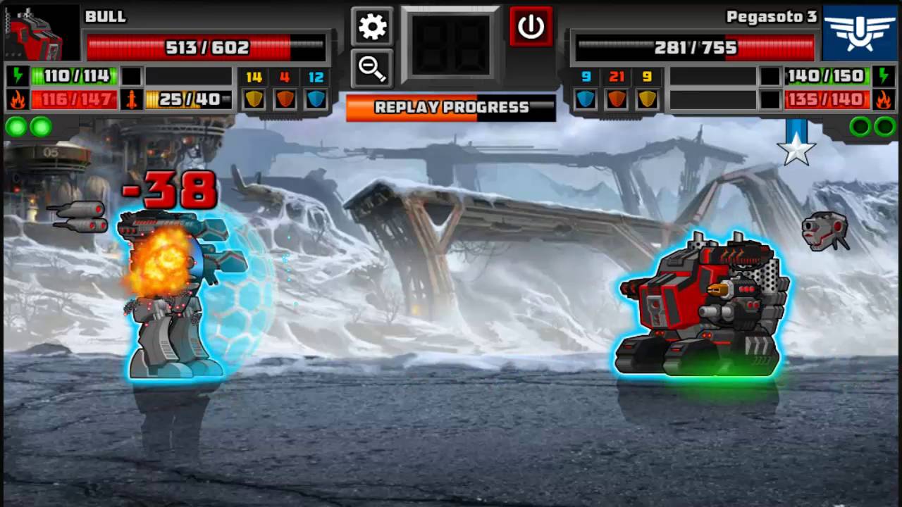 Bull vs Pegasoto 3 - by KramPus SuperMechs