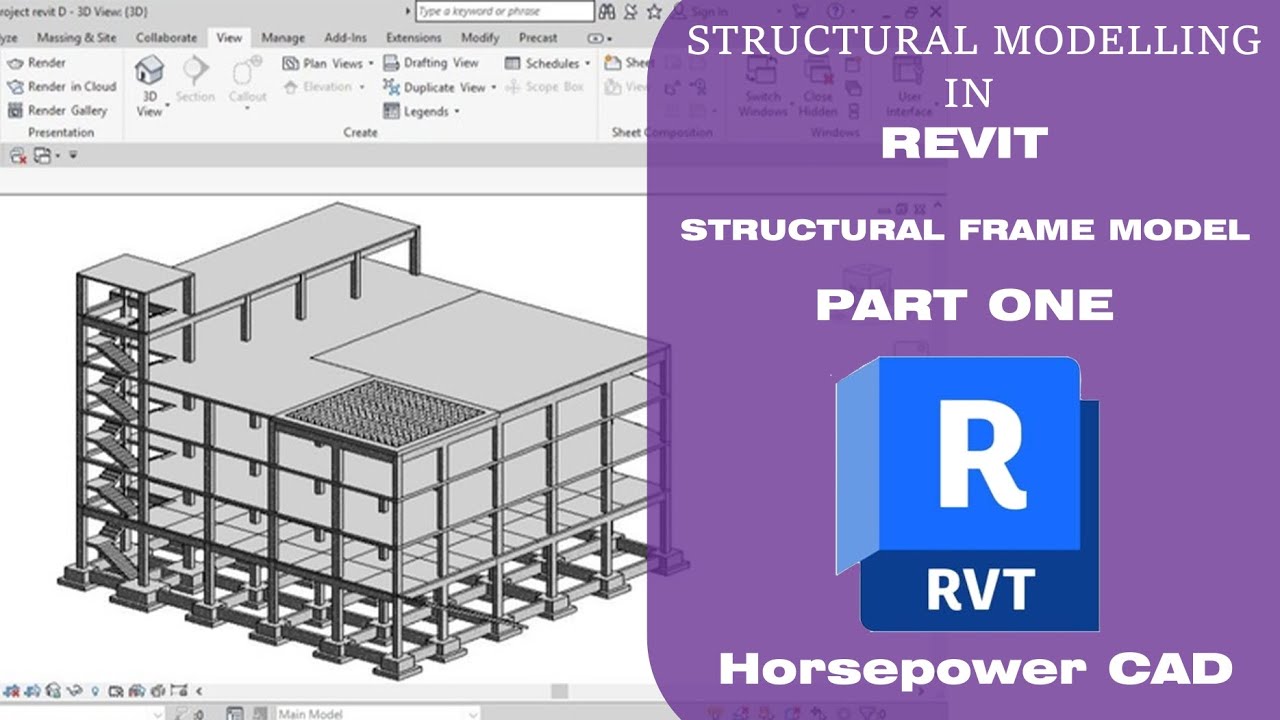 Моделирование конструкций в Revit || Моделирование каркаса конструкции. Часть первая @horsepowercad