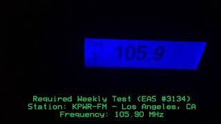 KPWR 105.9 Required Weekly Test (EAS #3134) 1/14/21