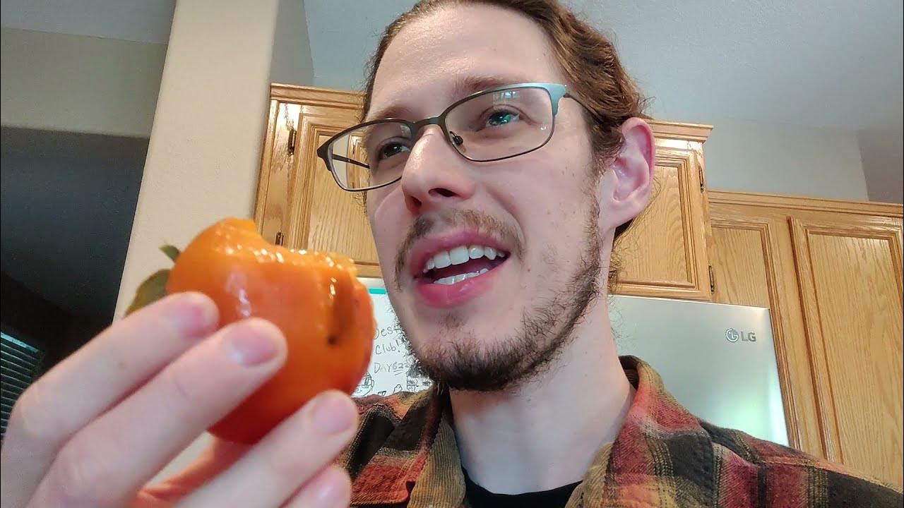 Fuyu persimmon vs hachiya persimmon fruit tasting youtube