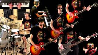 Dust N' Bones - Guns N' Roses Guitar (Solo) Bass Piano Drum Organ Cover + Tabs