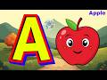 A for Apple 🍎 | Alphabet Dancing Strawberries 🍓 | Fun Song for Preschoolers | Mini Shark 🦈