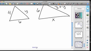 Similar triangle using Angle Angle Similarity Theorem