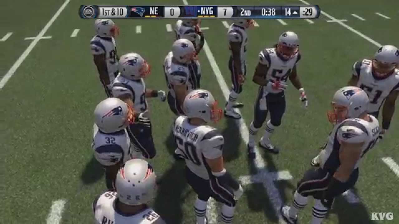 Madden NFL 16 - New England Patriots vs New York Giants Gameplay (XboxONE HD) [1080p]