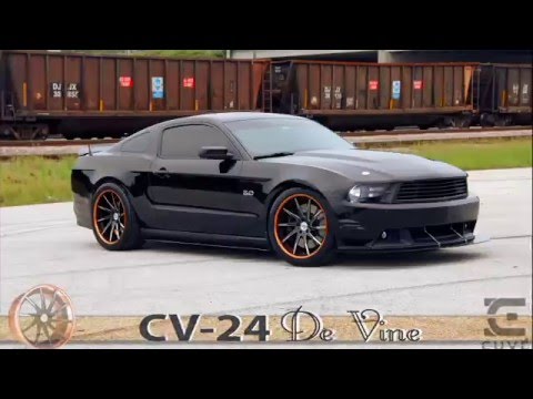 Ford Mustang 5.0 on CUVE CV-24 De Vine 20 inch wheels ...