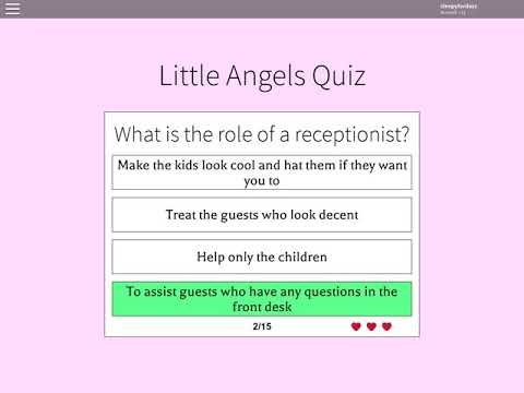 Receptionist Rank Answers Little Angels Daycare Youtube
