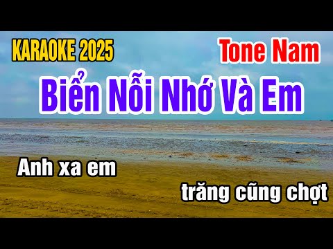 Assista a Karaoke Biển Nỗi Nhớ Và Em Tone Nam Nhạc Sống gia huy beat no YouTube