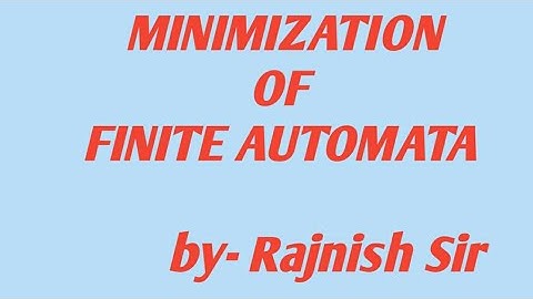 Lec-14: Minimization of DFA| Easily understand each steps(EX2)