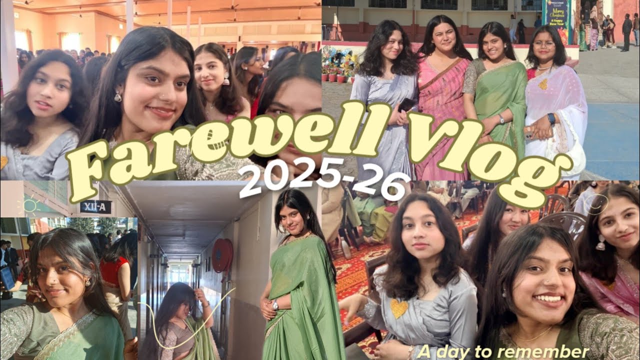 🥹 Farewell Party Vlog Batch 2025-2026 End of an era | School Farewell Vlog 2026  