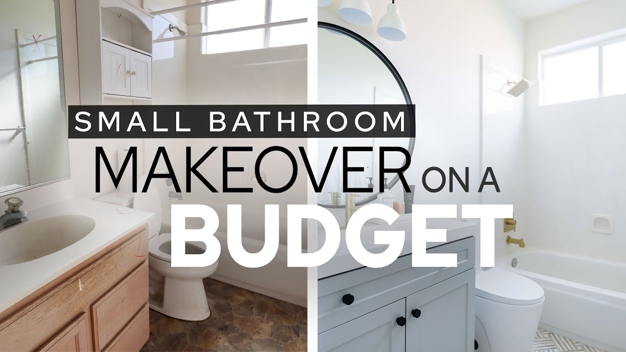 EXTREME SMALL BATHROOM MAKEOVER on a 2,000 BUDGET! Before and After
