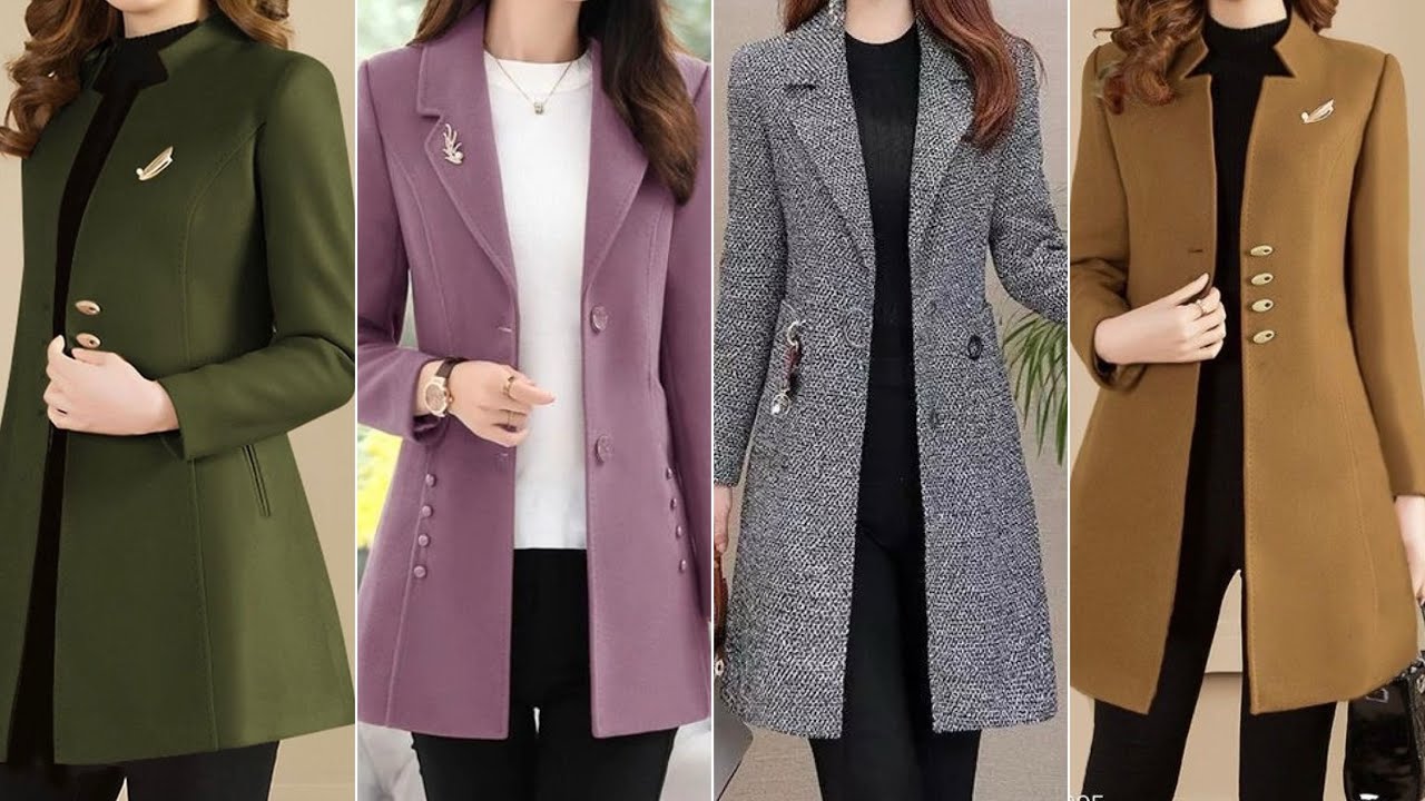 Gorgeous collection of winter long coat/jackets trench coat A Line style  exclusive coat design ideas 