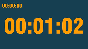 1 minute 2 second timer (with end alarm, time elapsed and progress bar)