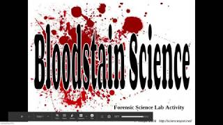 Forensics: Blood Spatter Presentation