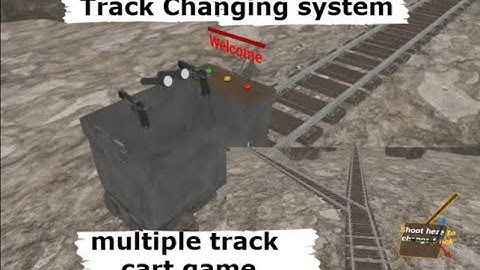 Unreal Engine Train Track changing system with train control || VR Train Cart Game