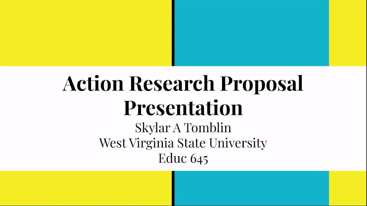 how do you write an action research proposal