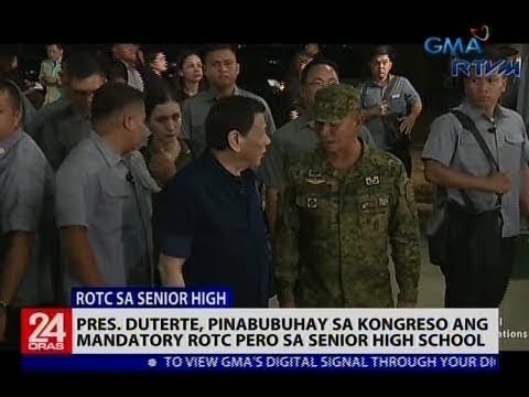 Pres. Duterte, pinabubuhay sa Kongreso ang mandatory ROTC pero sa ...