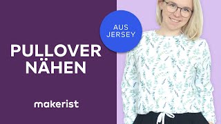 Pullover nähen - aus Jersey, im Lounge-Style, für Damen - 2 Euro Sale bei Makerist